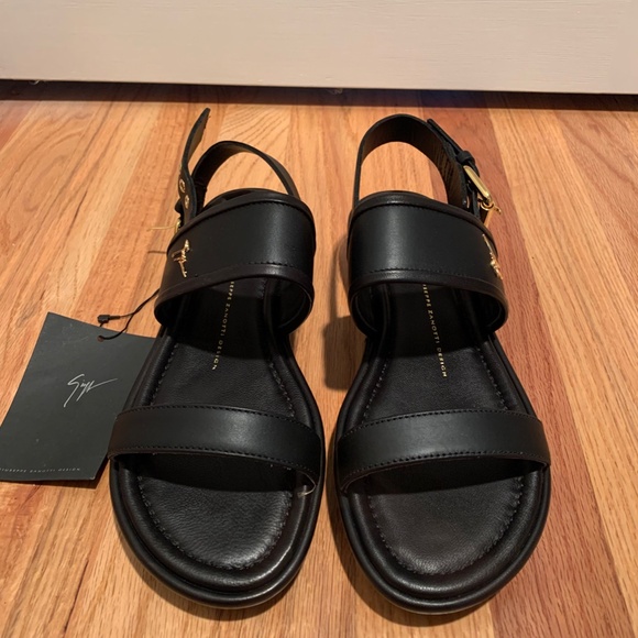 Giuseppe Zanotti Black Sandal Size US 9 EU 39 Unisex or Women's